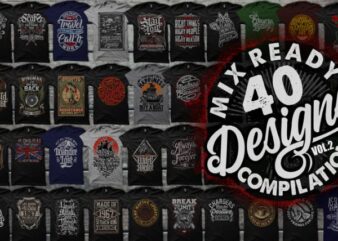 40 MIX READY DESIGNS T-SHIRT COLLECTIONS