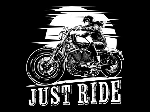 Biker Girl t shirt design for purchase