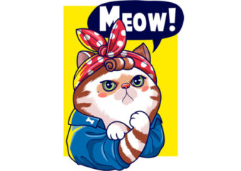 MEOW! t shirt designs for sale