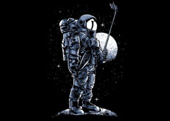 Selfie Astronaut T shirt Design