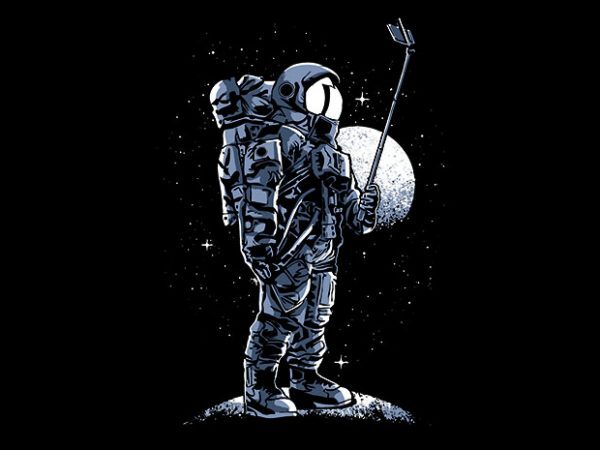 Selfie Astronaut T shirt Design