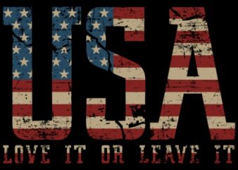 USA – Love It Or Leave It vector t shirt design artwork