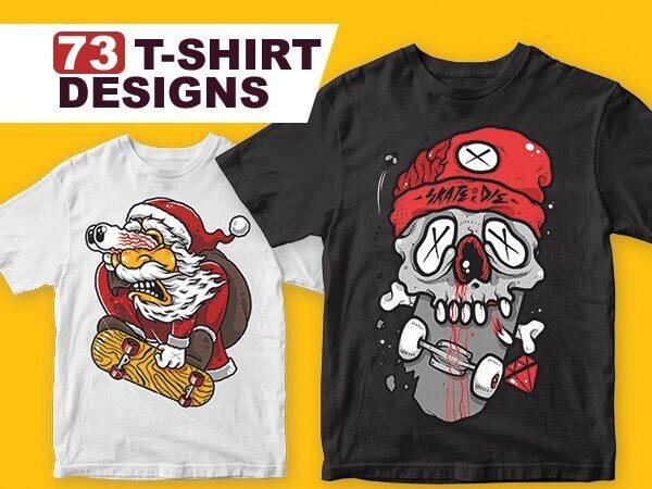 Top 73 t-shirt designs bundle